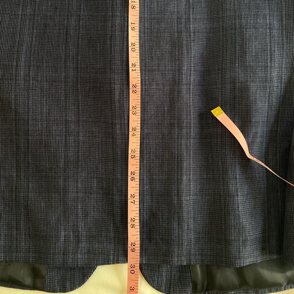 Lauren Ralph Lauren Blue Glen Plaid 100% Linen Spring Summer Blazer 46R - Picture 9 of 9